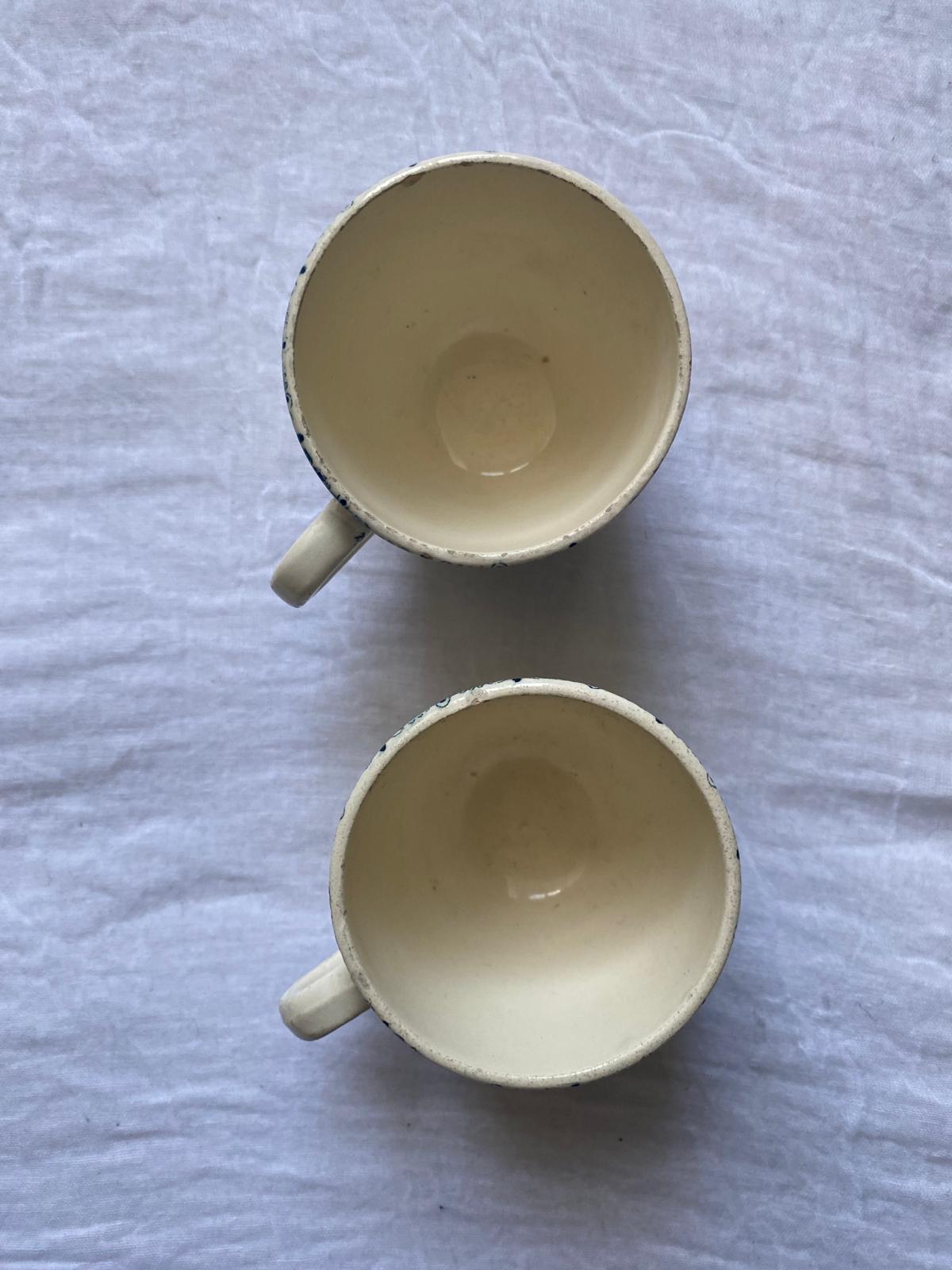 Lot de 2 tasses Guirlande terre de fer