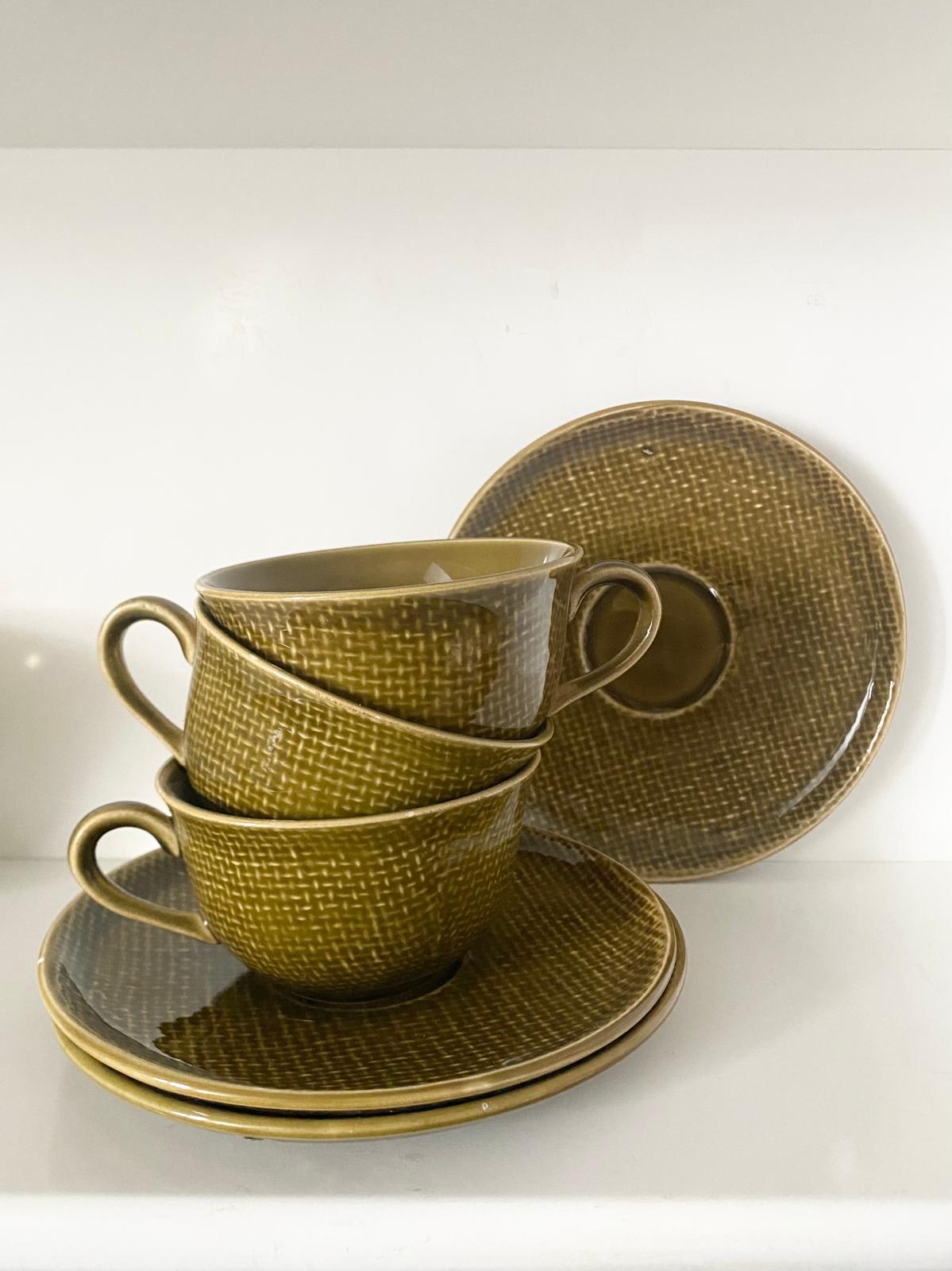 Lot de 3 tasses kaki de Salins
