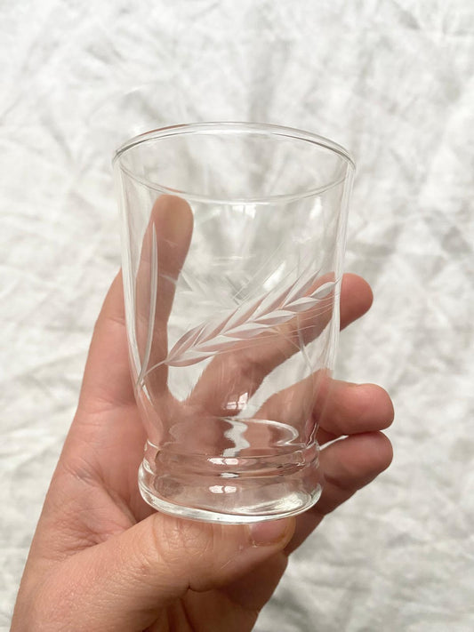 Lot de 3 verres à épis de blé
