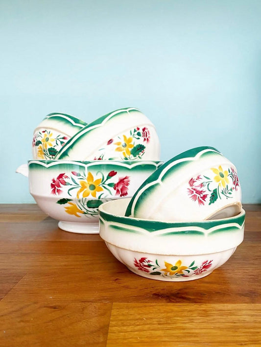 Lot de 5 saladiers gigogne Esper de Sarreguemines