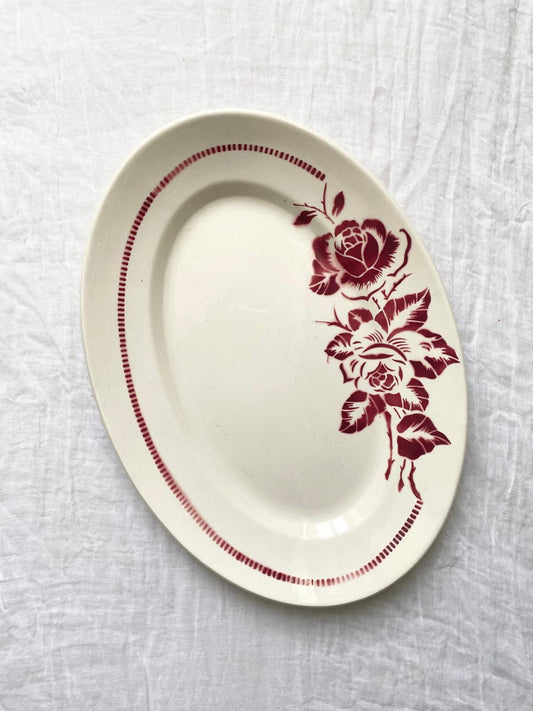 Plat Digoin Sarreguemines vintage Atlantic