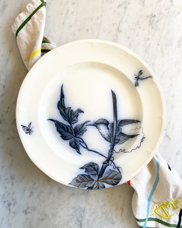 Plat en terre de fer Japonais de Longwy Assiettes anciennes