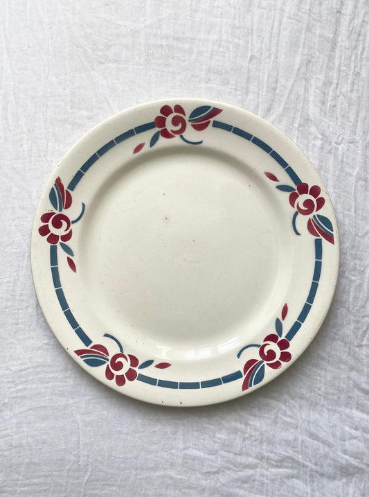 Plat rond Evian de Salins vintage