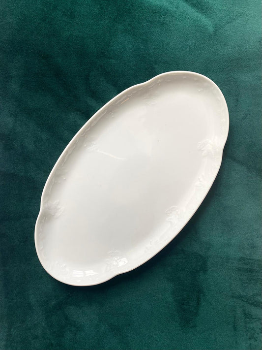 Ravier en porcelaine blanche