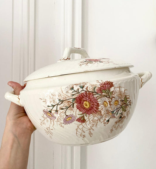 Soupière Reine Marguerite Lunéville