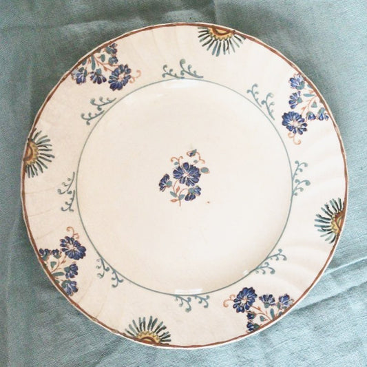 Assiette terre de fer Longwy
