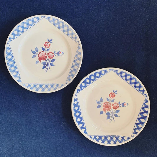 Assiette plate modèle Henri K et G Lunéville